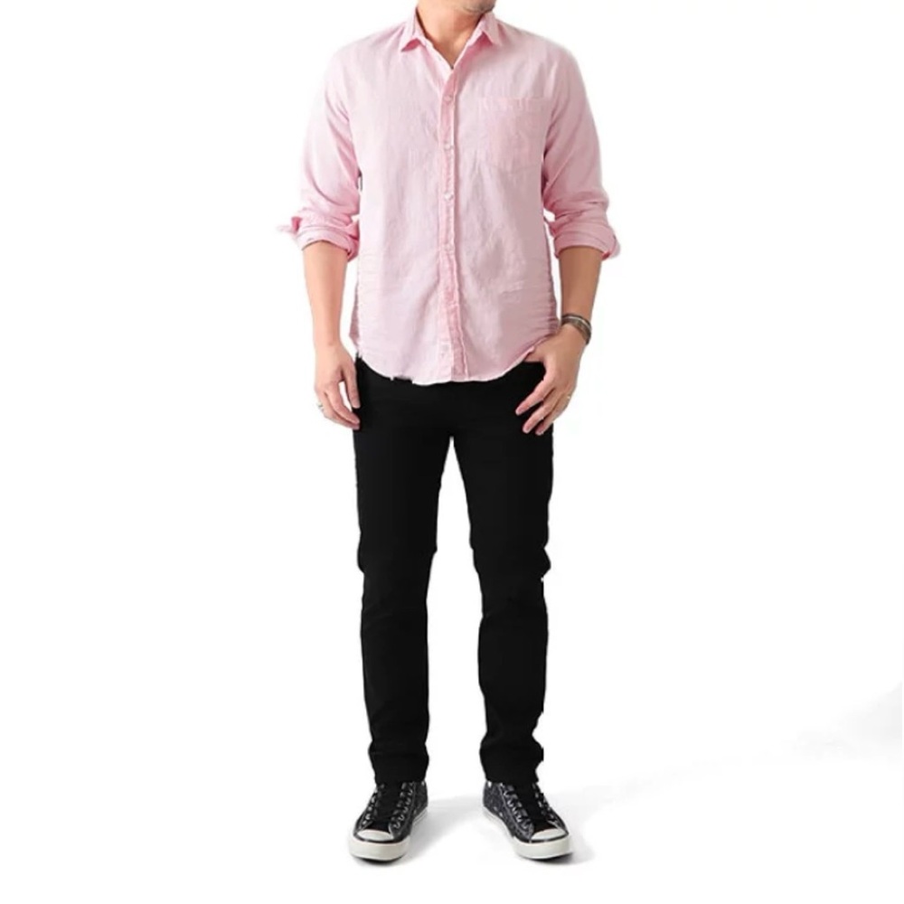 Frank & Eileen Men’s Luke Lightweight Button-Up Casual Shirt in 100% cotton - Picture 2 of 14